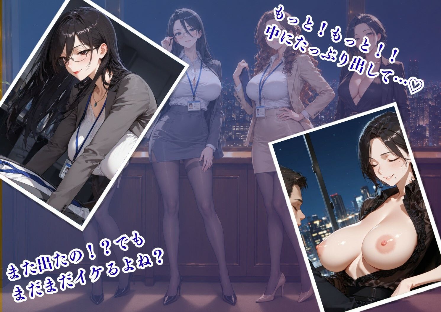 【4K120FPS】残業オフィス 深夜の社内で連続射精SEX - サンプル画像 2
