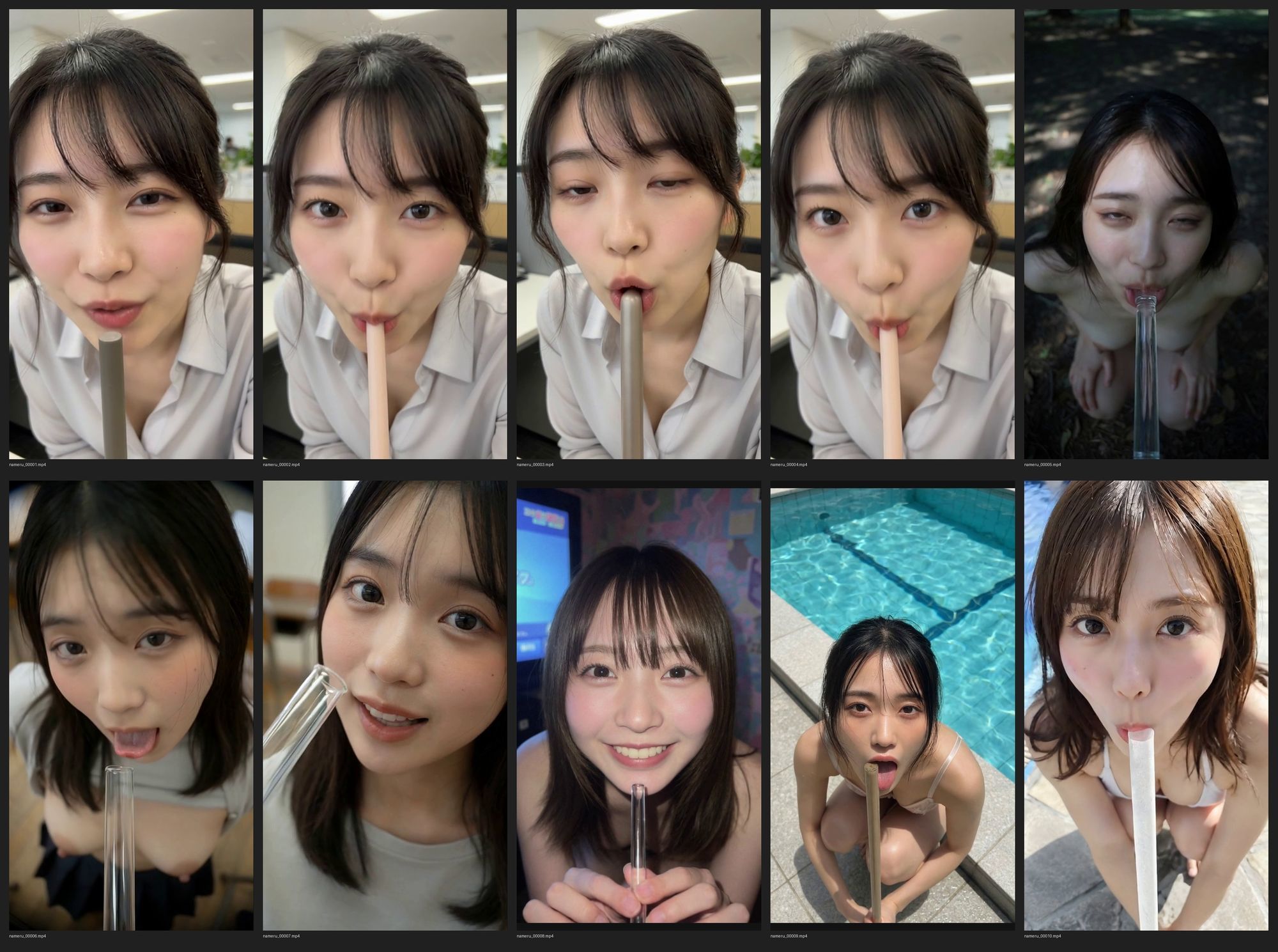 疑似フェラ・ペロペロ＋おまけ  ソフトエロ単発動画集 約8分 - サンプル画像 1