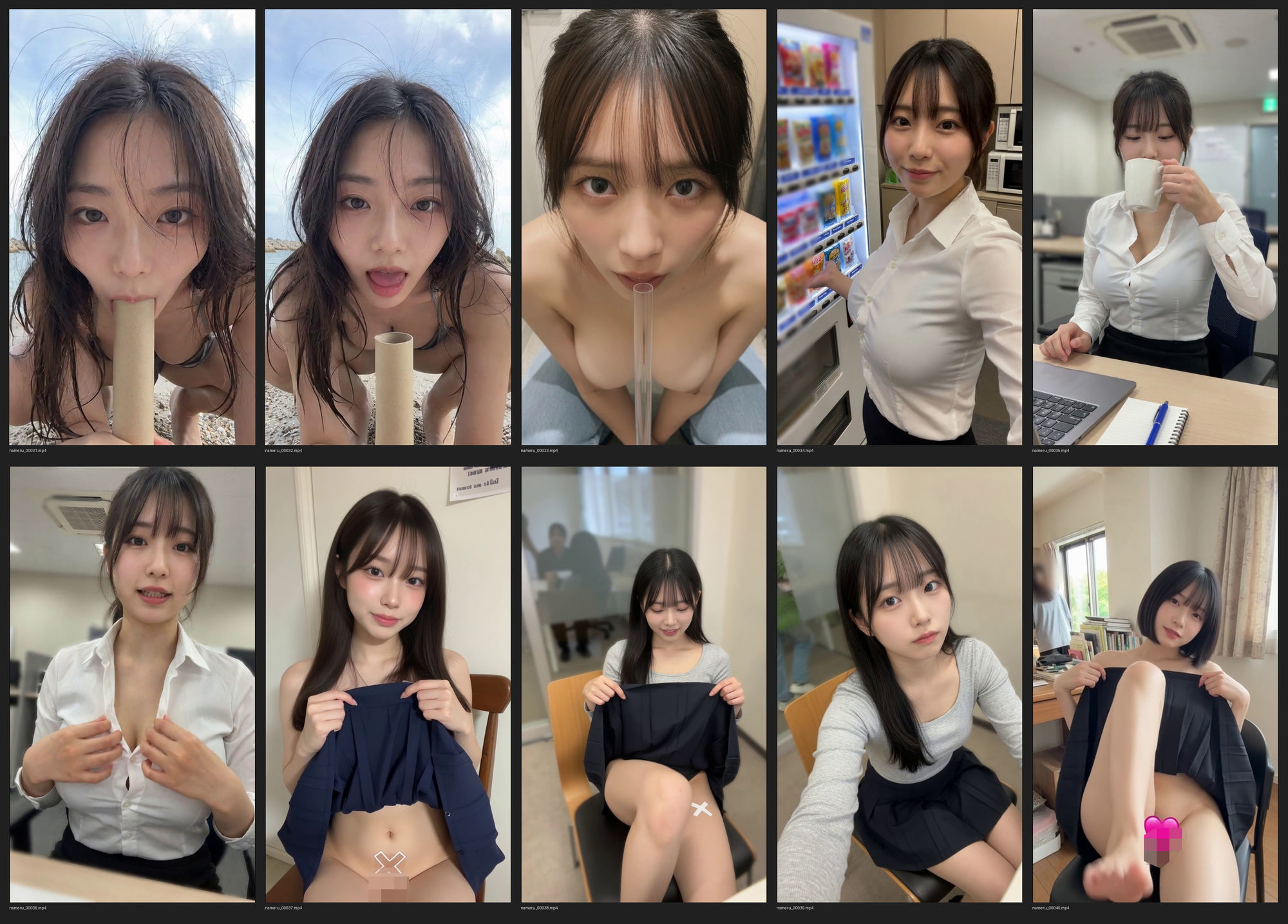 疑似フェラ・ペロペロ＋おまけ  ソフトエロ単発動画集 約8分 - サンプル画像 4
