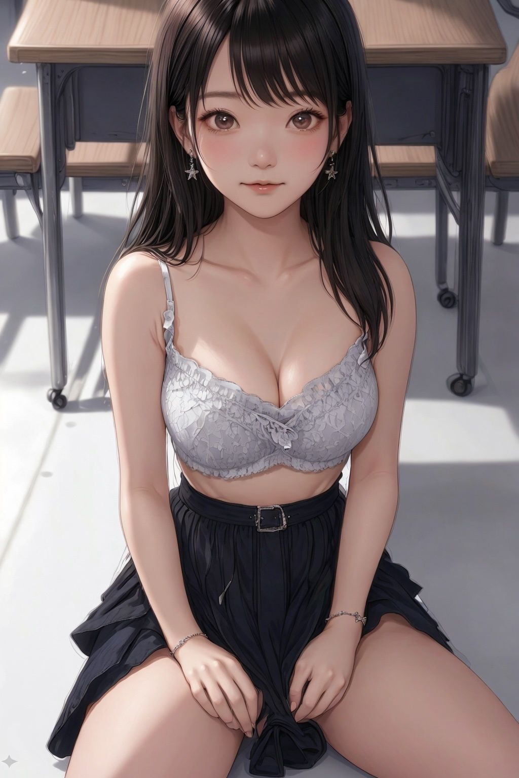 夜に溶ける清楚 ―一ノ瀬桜子、秘密の解放― - サンプル画像 2