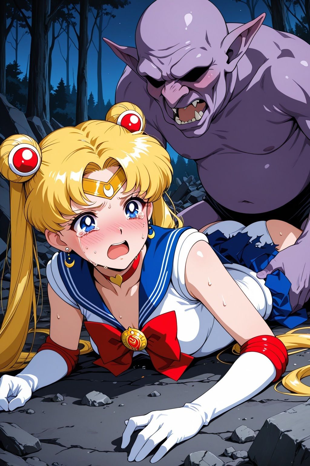 淫魔VSセーラー戦士〜S.ムーンの敗北〜 - サンプル画像 3