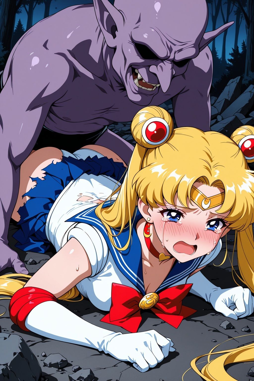 淫魔VSセーラー戦士〜S.ムーンの敗北〜 - サンプル画像 4