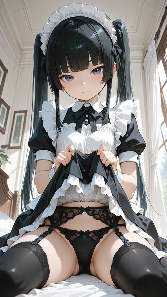 ツインテールの妹がパンツを見せて誘惑してくるCG集 - サンプル画像 8
