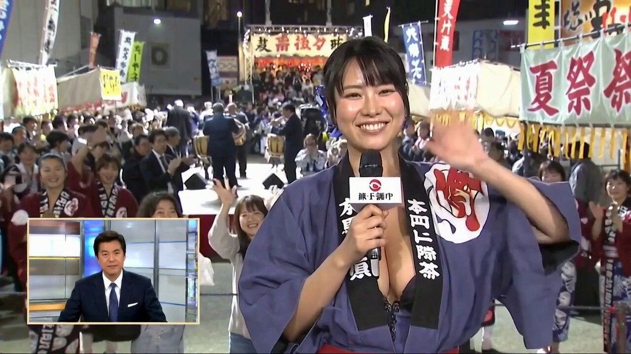 女子アナエロ中継 - サンプル画像 1