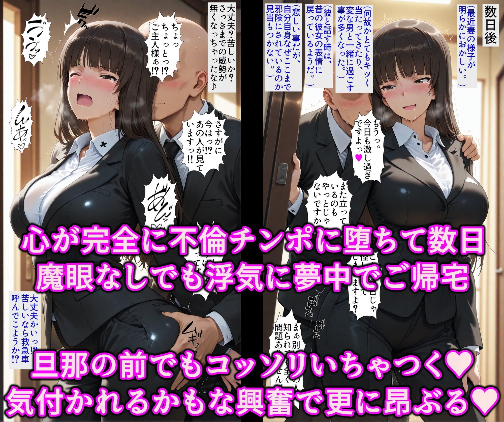 不倫に狂う巨乳ママ！これぞ淫乱西住流！！堅物家元を洗脳魔眼で発情快楽調教！！家族はポイしてコスプレご奉仕エッチ - サンプル画像 6