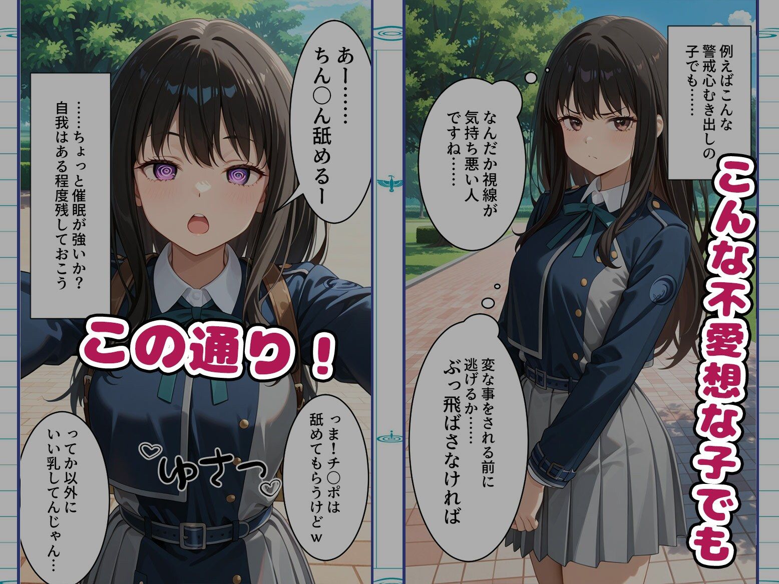「こんなアプリがあればどんな事に使いますか？」〜見かけた子を誰でも「言いなり」に出来るチートアプリ〜1話【リコ〇スリコイル】 - サンプル画像 3