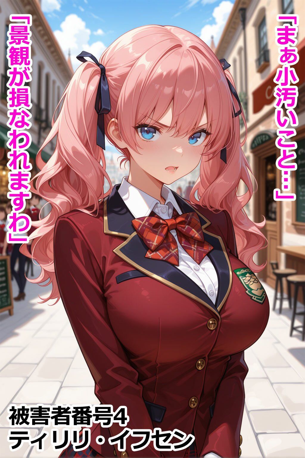 巨乳お嬢様レ〇プ事件被害者録 即出し2コマ - サンプル画像 4