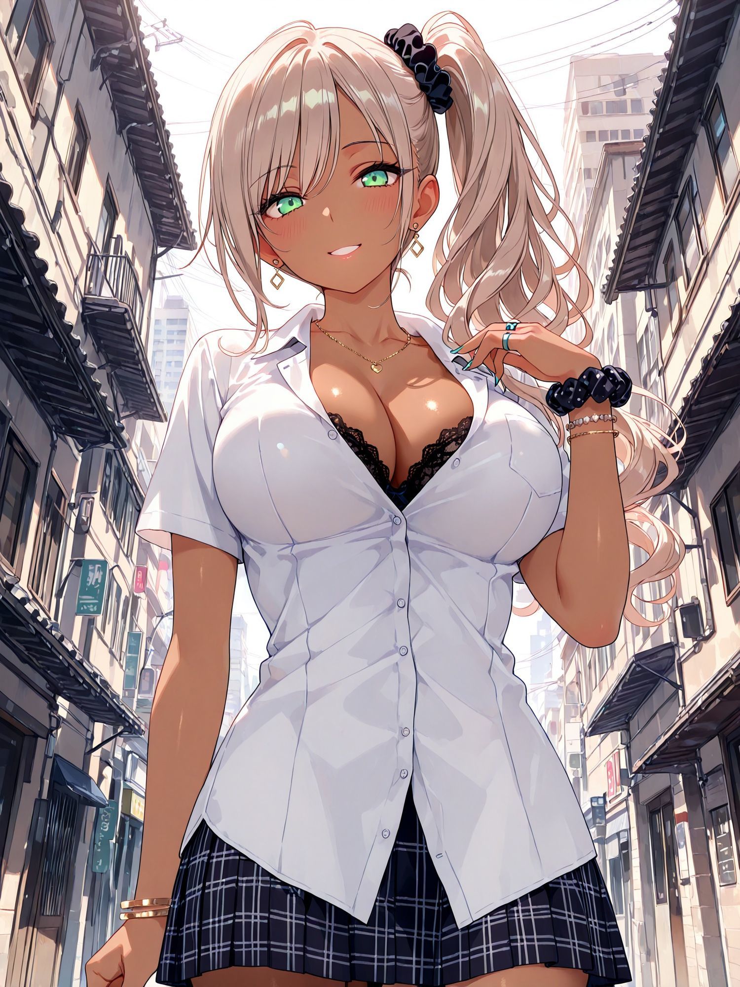 ギャル名鑑 Vol.01 夏制服編 〜制服越しに伝わる、魅惑の体温〜 - サンプル画像 7