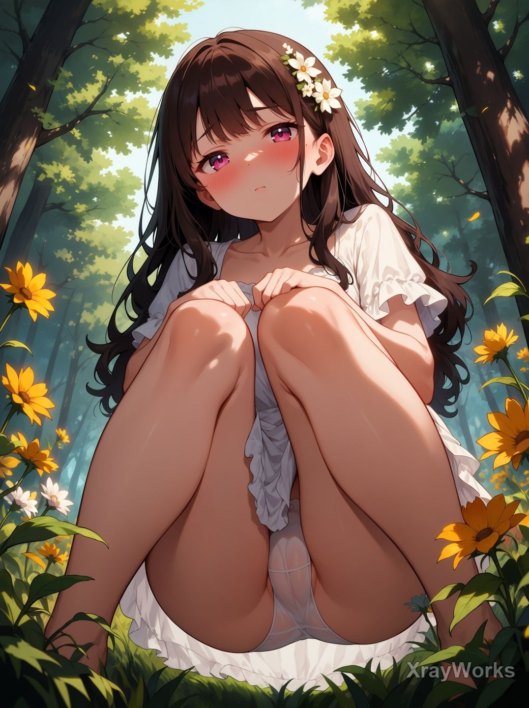 木漏れ日の秘密 〜夏ワンピ美少女のチラ〜 CG119枚＋ショート動画122本 - サンプル画像 5