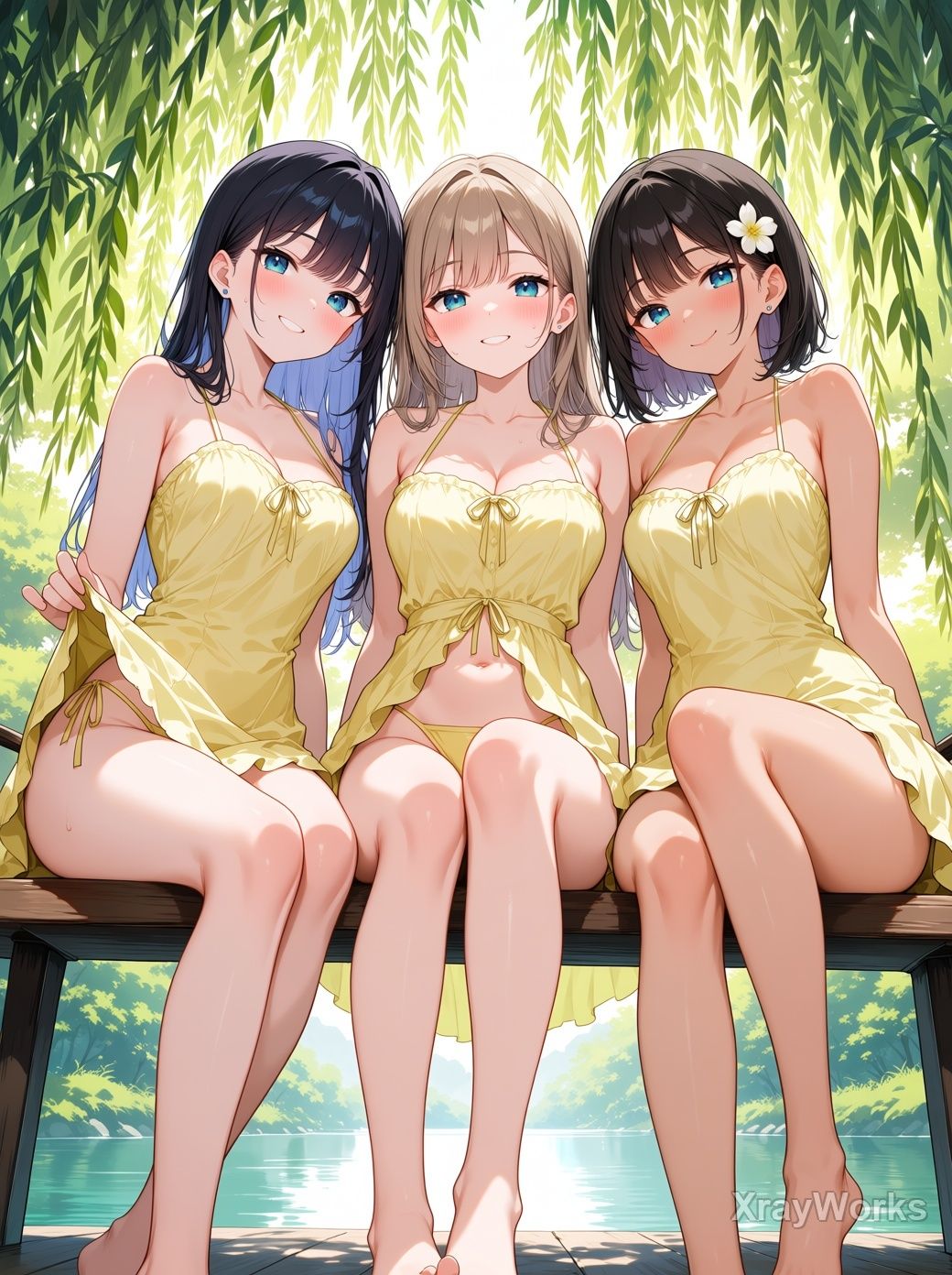 木漏れ日の秘密 〜夏ワンピ美少女のチラ〜 CG119枚＋ショート動画122本 - サンプル画像 6