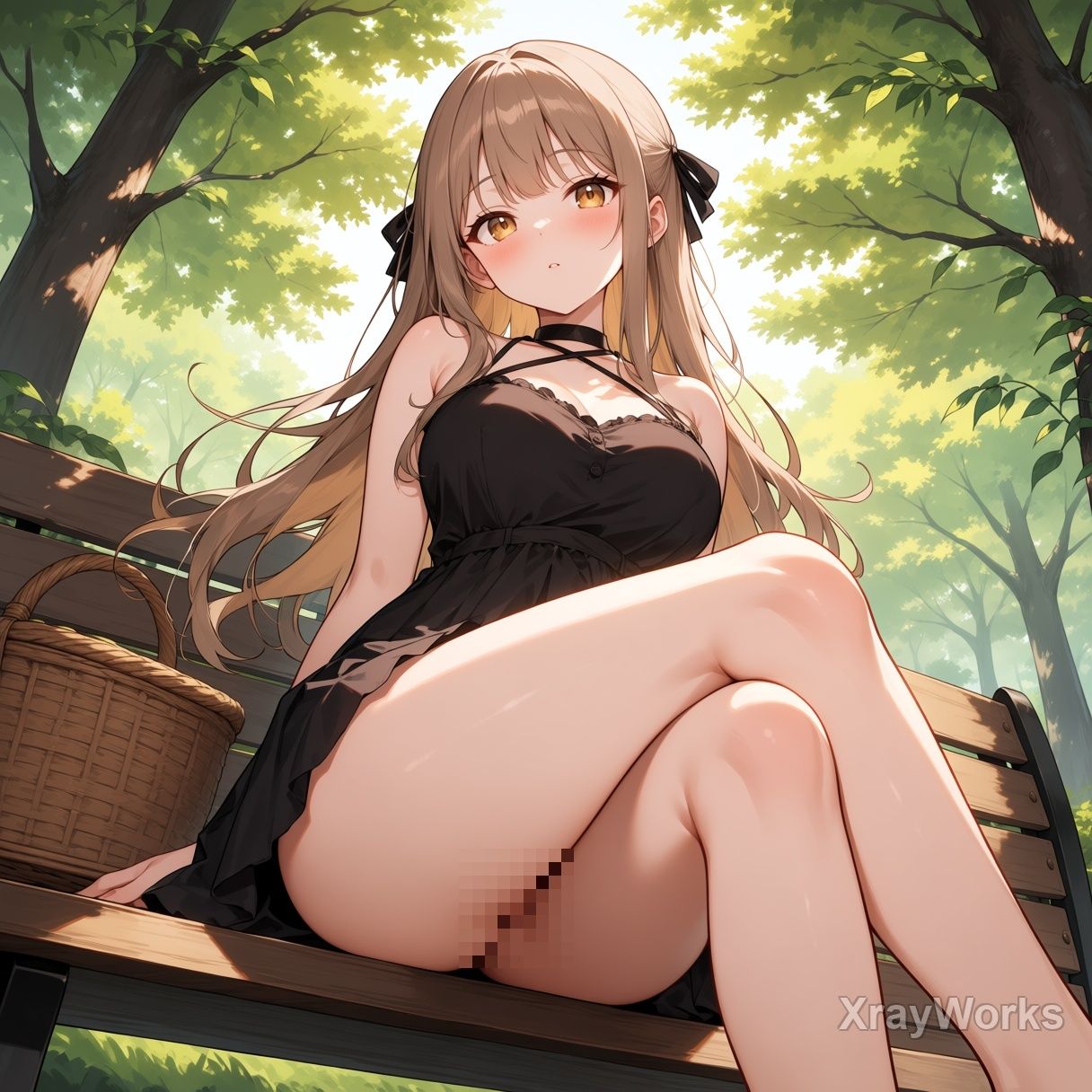 木漏れ日の秘密 〜夏ワンピ美少女のチラ〜 CG119枚＋ショート動画122本 - サンプル画像 9
