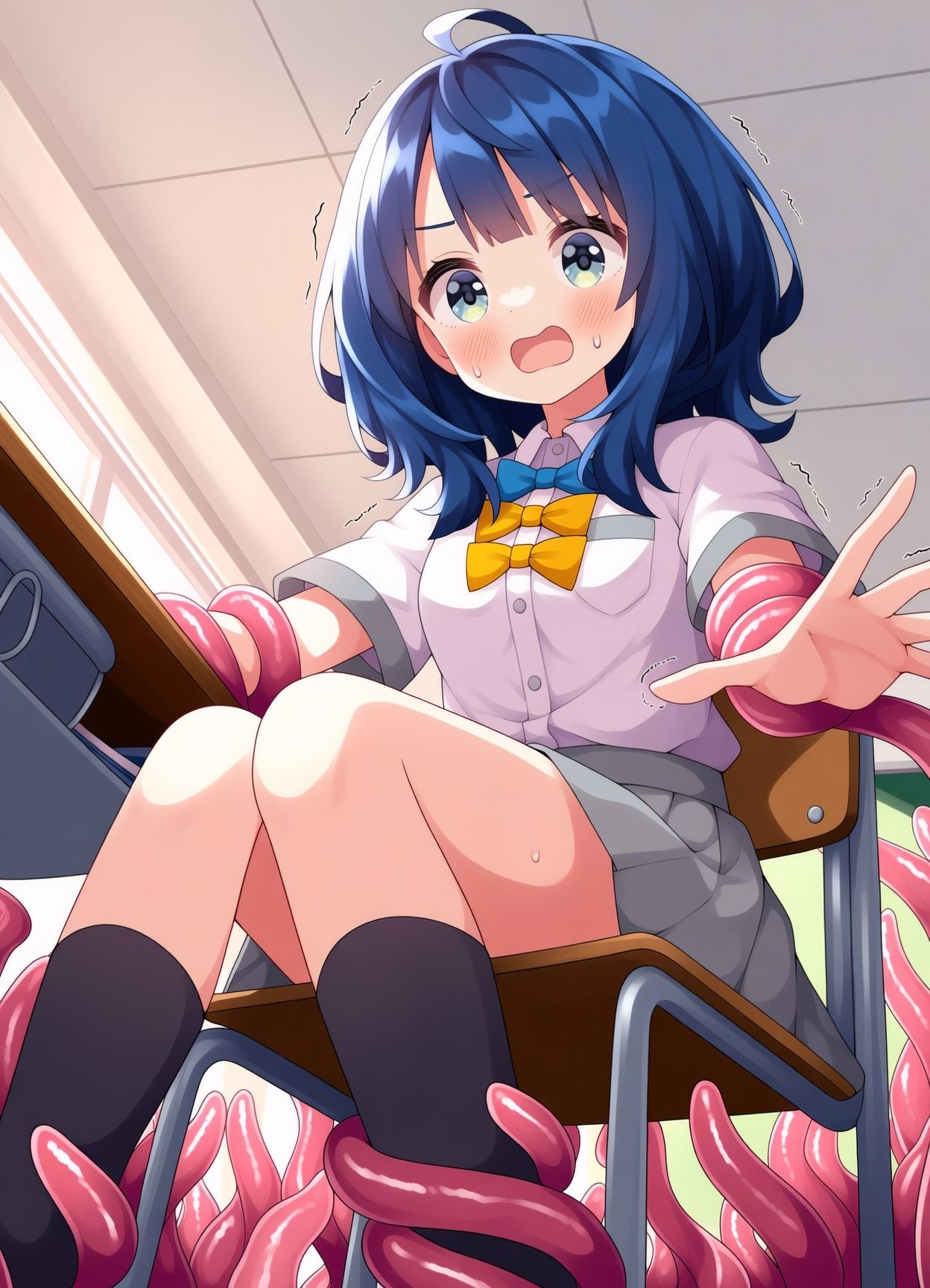 特に理由のない触手が八奈見○菜ちゃんを襲う！ - サンプル画像 1