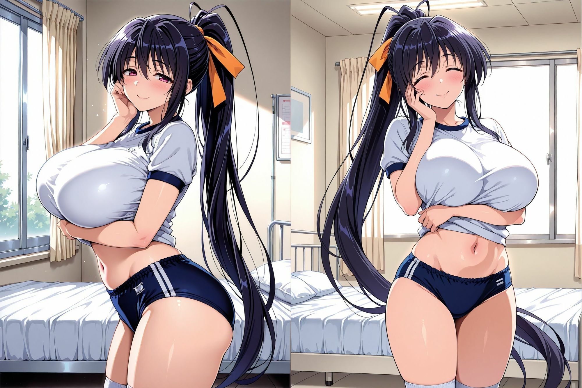 お手軽ブルマえっち  あけの編 - サンプル画像 1