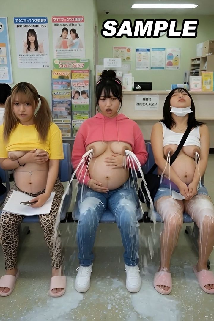 【母乳まみれVol.8】限界ポテ腹妊婦母乳噴射 - サンプル画像 2