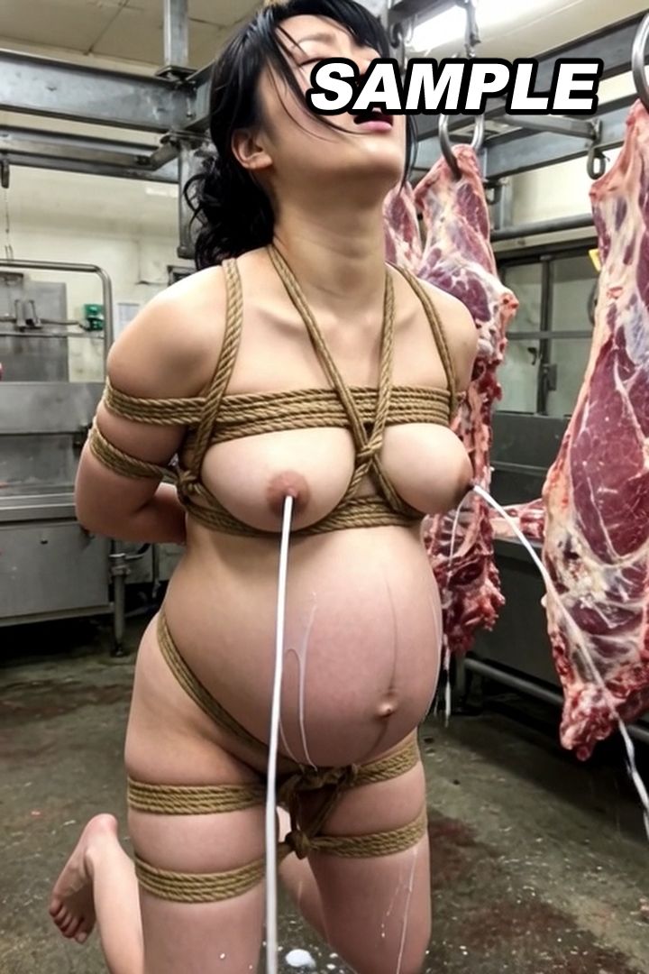 【母乳まみれVol.8】限界ポテ腹妊婦母乳噴射 - サンプル画像 9
