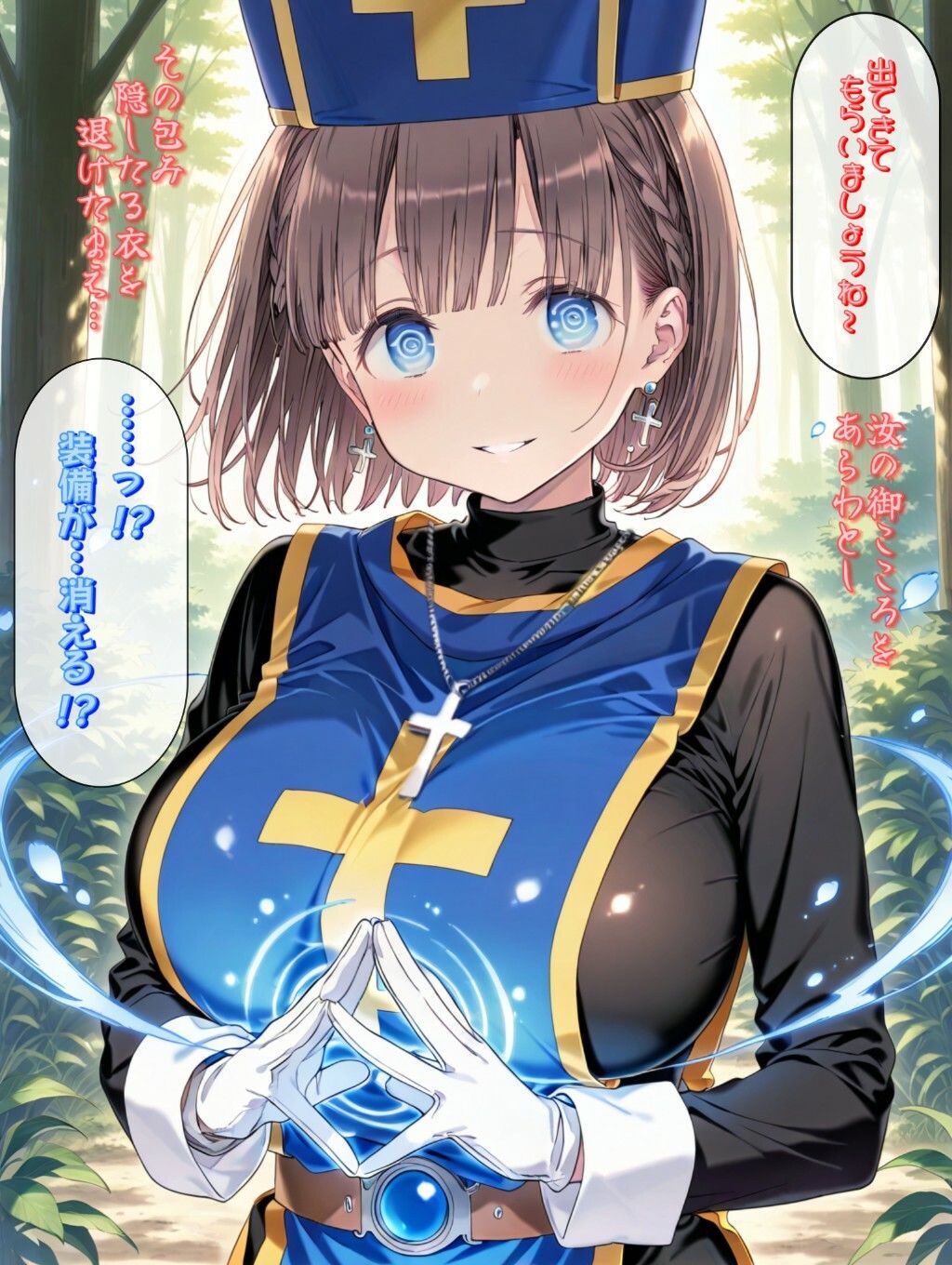 もしもエッチな水着を装備した僧侶があ○ちゃんだったら - サンプル画像 9