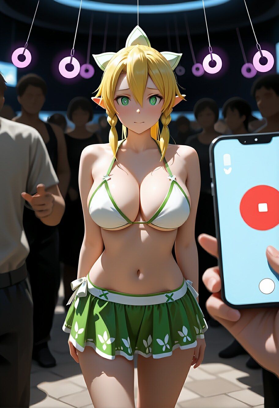 リー〇ァ 海辺の催●撮影会 〜チラ見せ誘惑にもう我慢できない〜 - サンプル画像 4