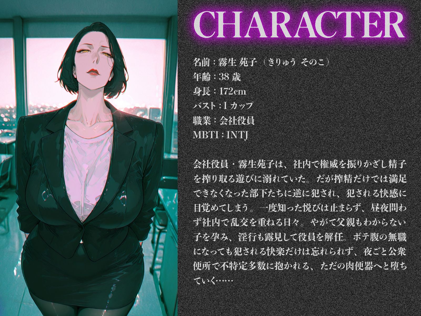 搾精してた女役員が部下達に犯●れ孕んで肉便器に堕ちるまでの全記録 - サンプル画像 1