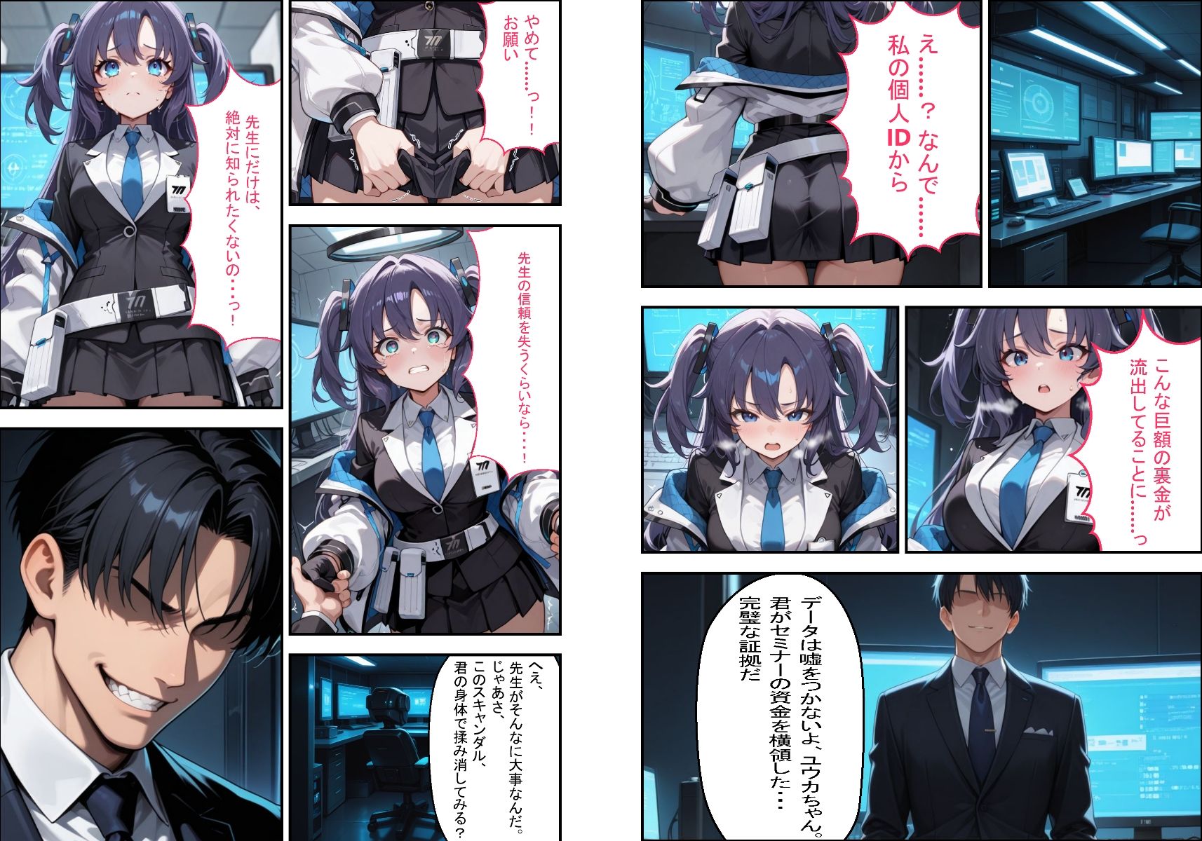 屈服調教コスプレイラスト集   先生ごめんなさい、私、他の男の着せ替え人形になります… - サンプル画像 2