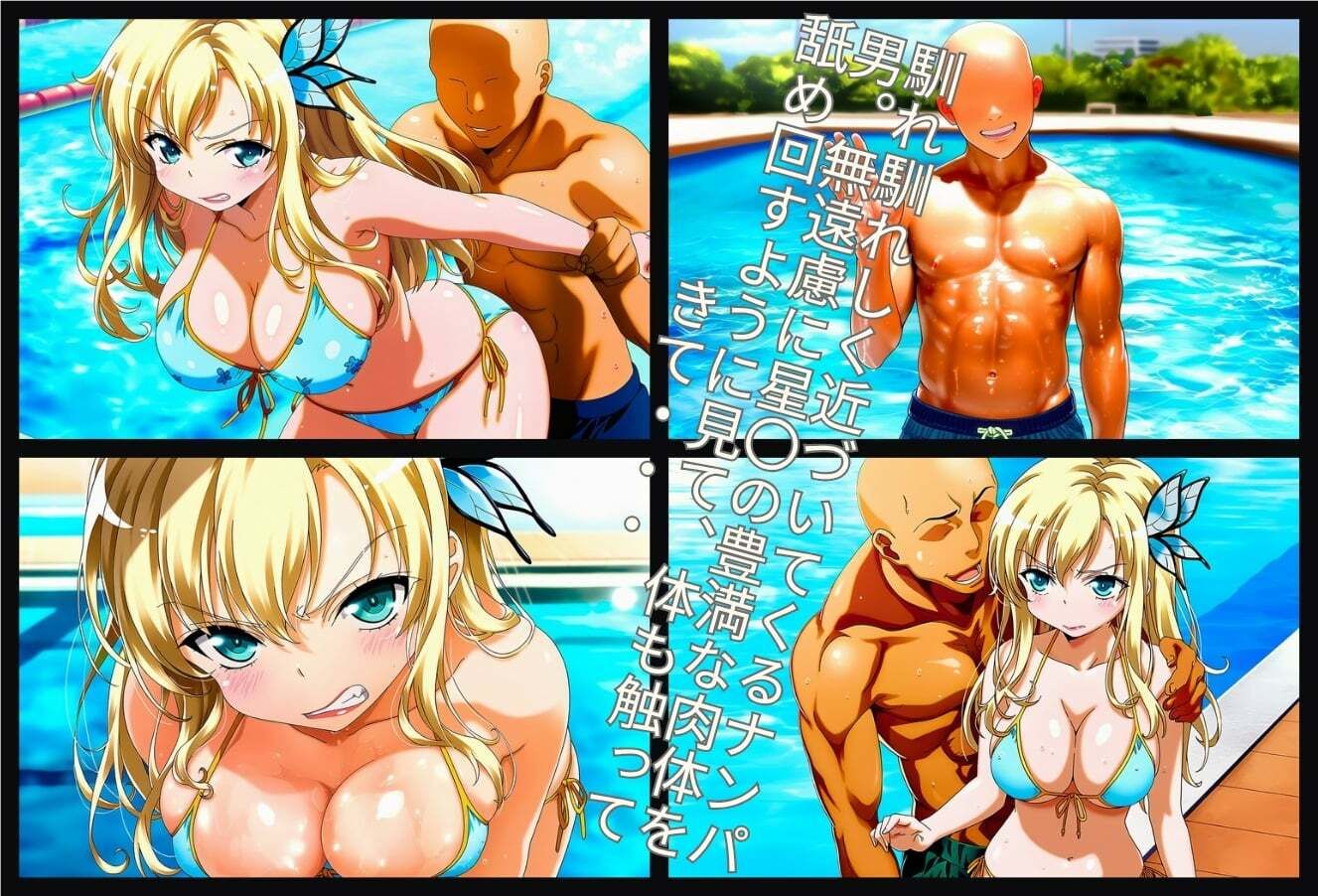 ナンパ  逆恨み  〜生意気金髪お嬢様、逆恨みナンパ男に復讐される〜 - サンプル画像 2
