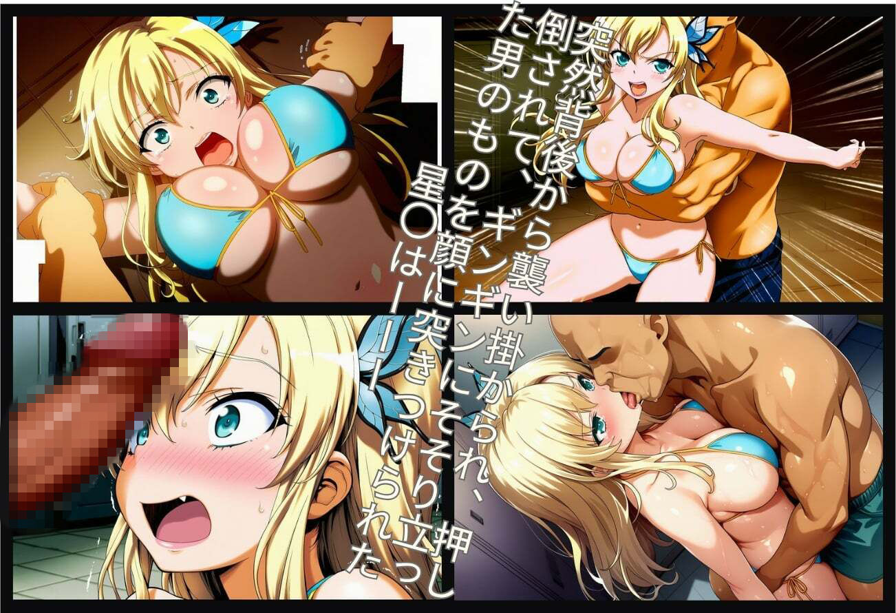 ナンパ  逆恨み  〜生意気金髪お嬢様、逆恨みナンパ男に復讐される〜 - サンプル画像 5