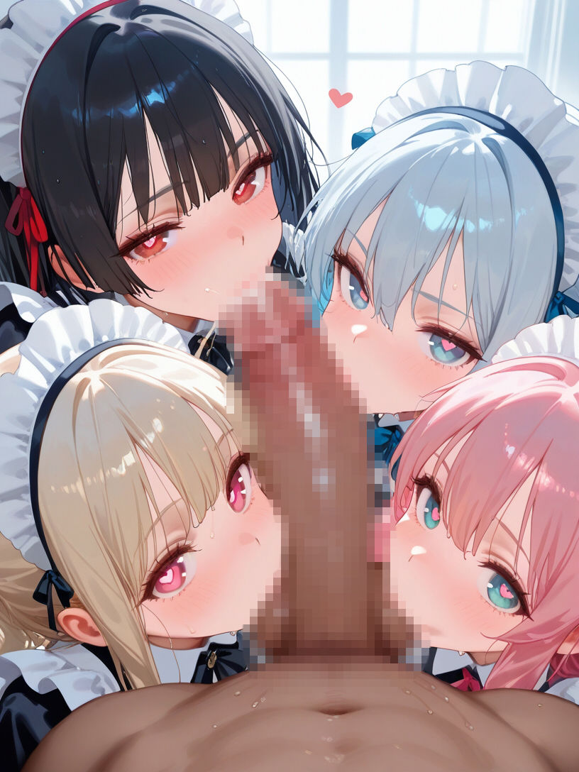 巨乳メイドとハーレムエッチ9 - サンプル画像 5