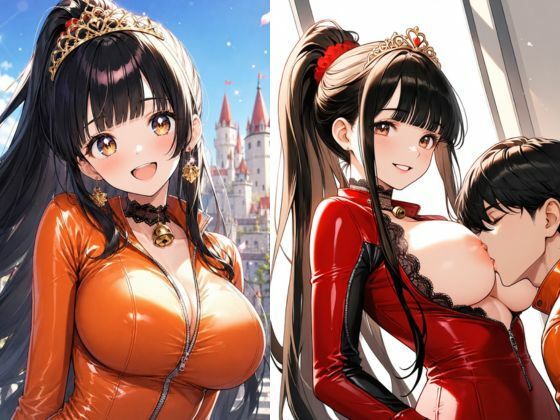 清純プリンセスの裏側  姫カットアイドル姫まひるのコスプレ交尾 〜レザースーツからはみ出るおっぱい〜 - サンプル画像 1