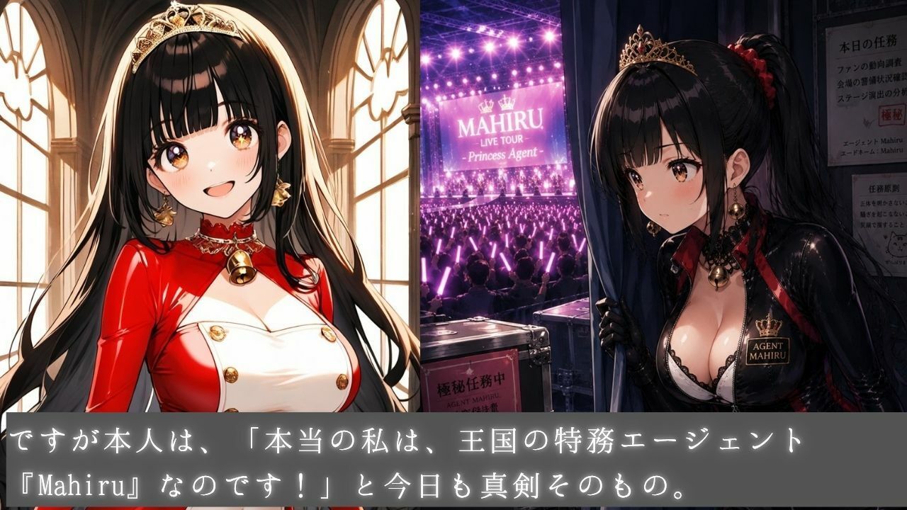 清純プリンセスの裏側  姫カットアイドル姫まひるのコスプレ交尾 〜レザースーツからはみ出るおっぱい〜 - サンプル画像 4
