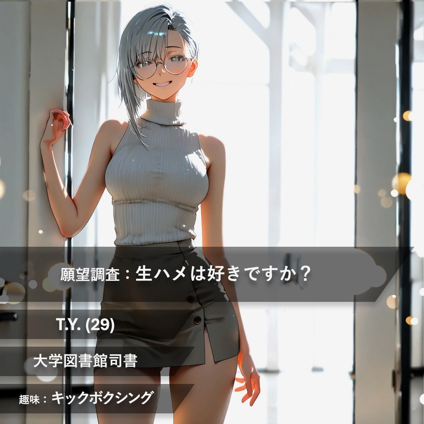 【フルボイス:約6分】余裕を見せてごまかすお姉さん、逃げきれず無事に生中出しへ【実験的作品:願望時間と賢者時間＃2】 - サンプル画像 1