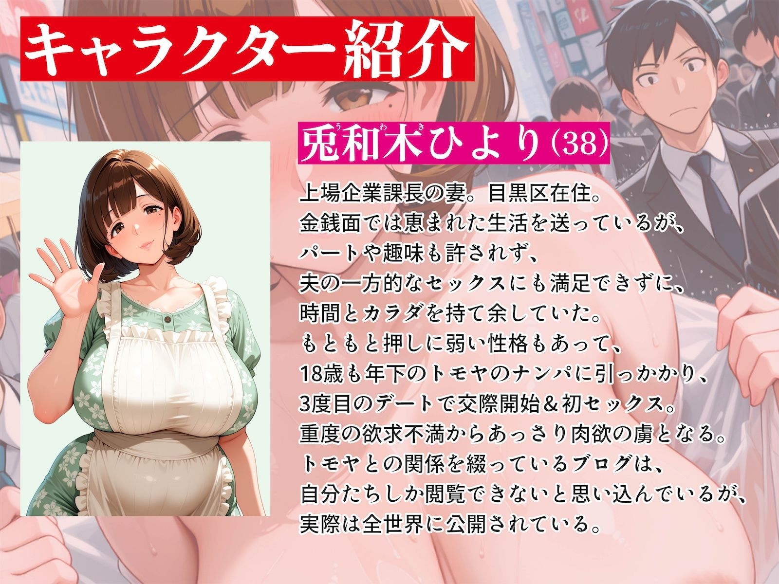 Kカップ人妻（38）、不倫露出で破滅確定 - サンプル画像 2
