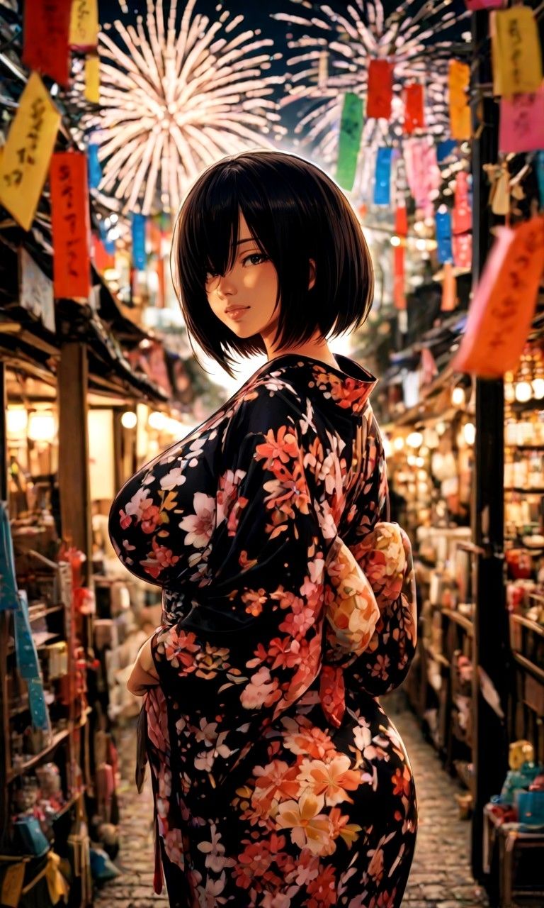 夏祭り！浴衣！ - サンプル画像 3