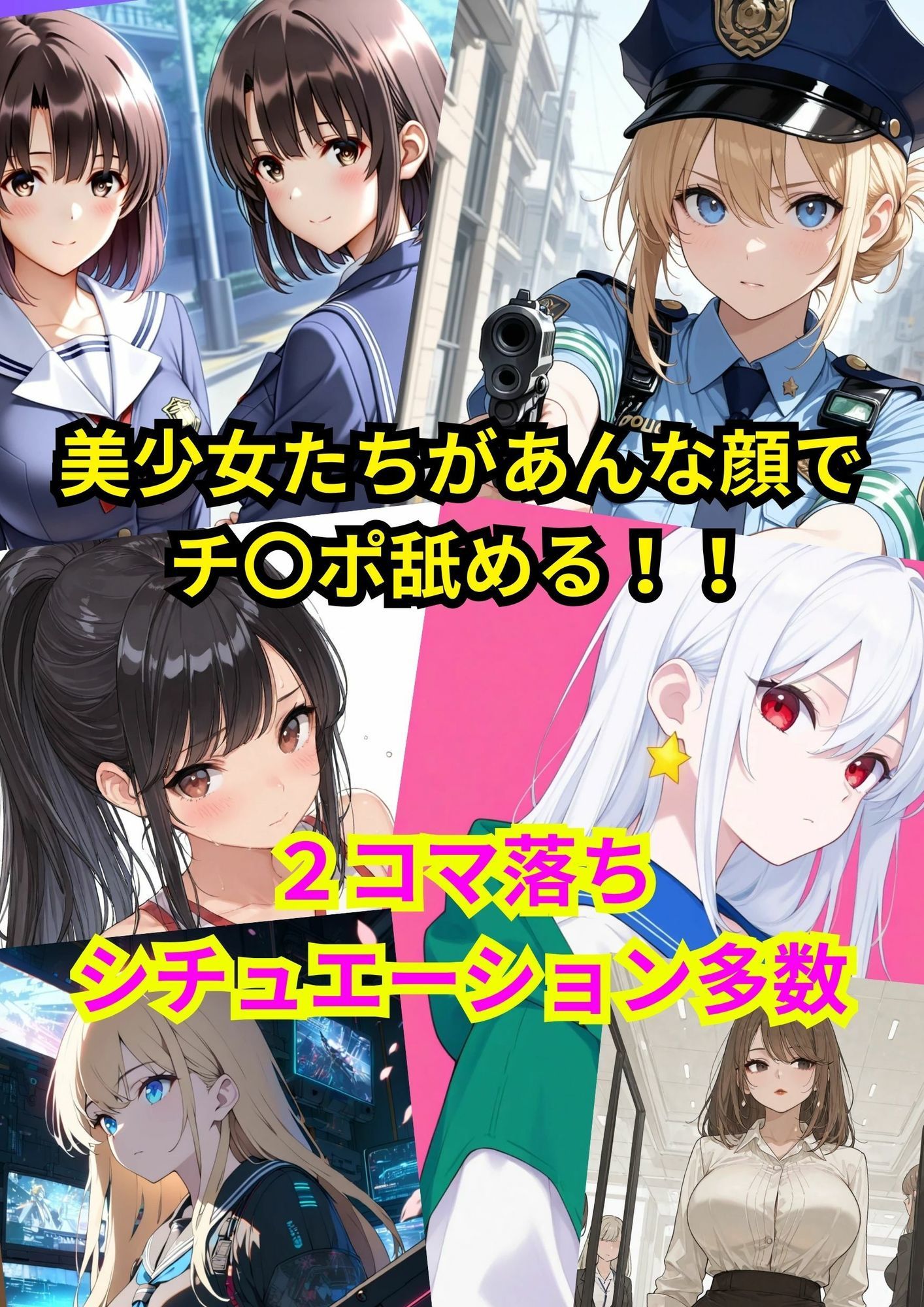 美少女おち〇ぽチンカス処理2コマ堕ちCG集 - サンプル画像 2