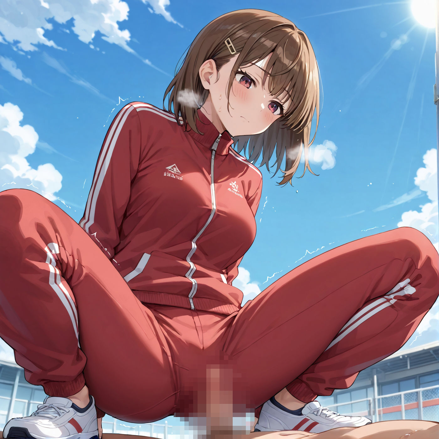 学園性活！ユニフォームに滲む汗 テニス部の本気がエロい5【汗かく美少女の厳選CG370枚収録】 - サンプル画像 7