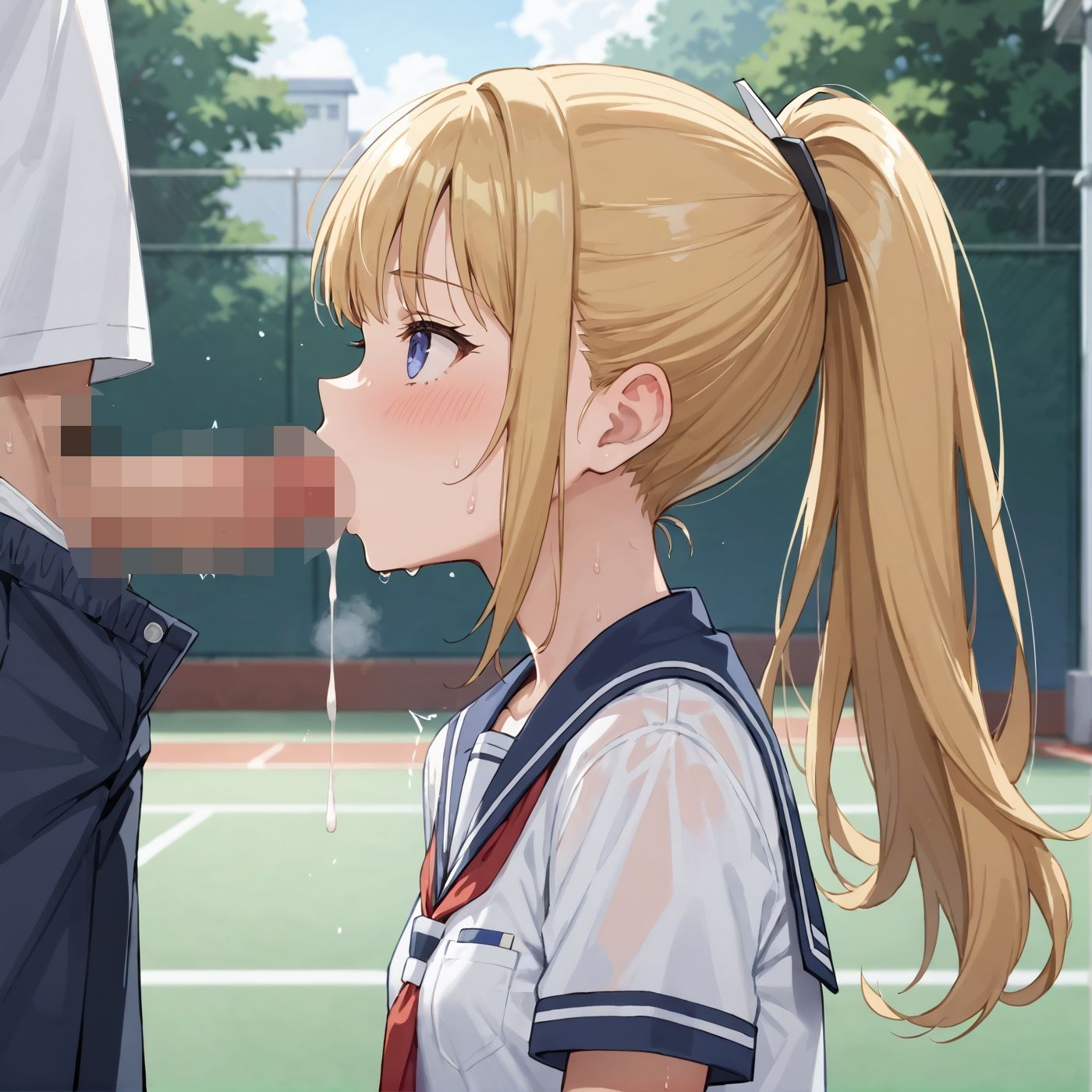 学園性活！ユニフォームに滲む汗 テニス部の本気がエロい5【汗かく美少女の厳選CG370枚収録】 - サンプル画像 10