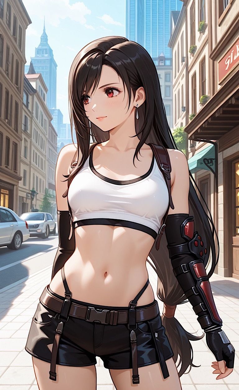 【女戦士】屈辱キモオタと露出デート画像がフ◯ンザに流出！ - サンプル画像 1