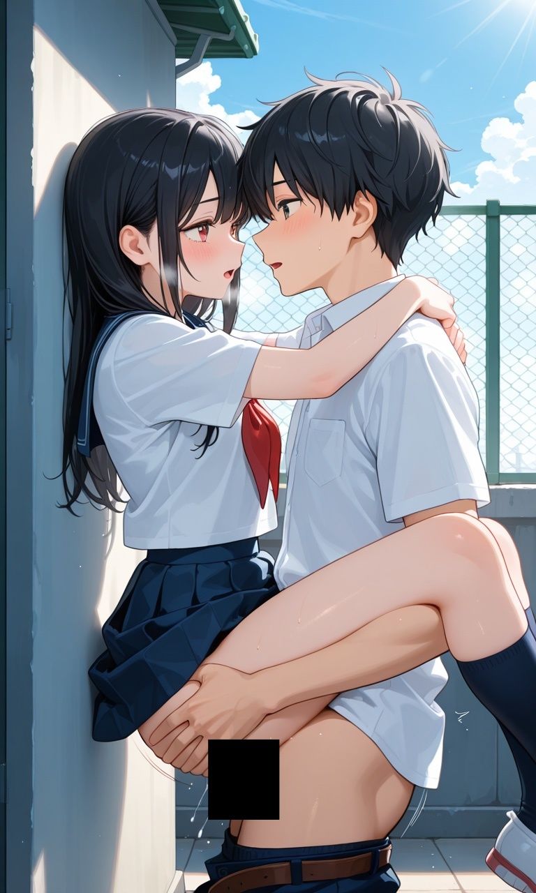 兄とヤってる妹は意外と多いらしい！？17学生服2 - サンプル画像 4