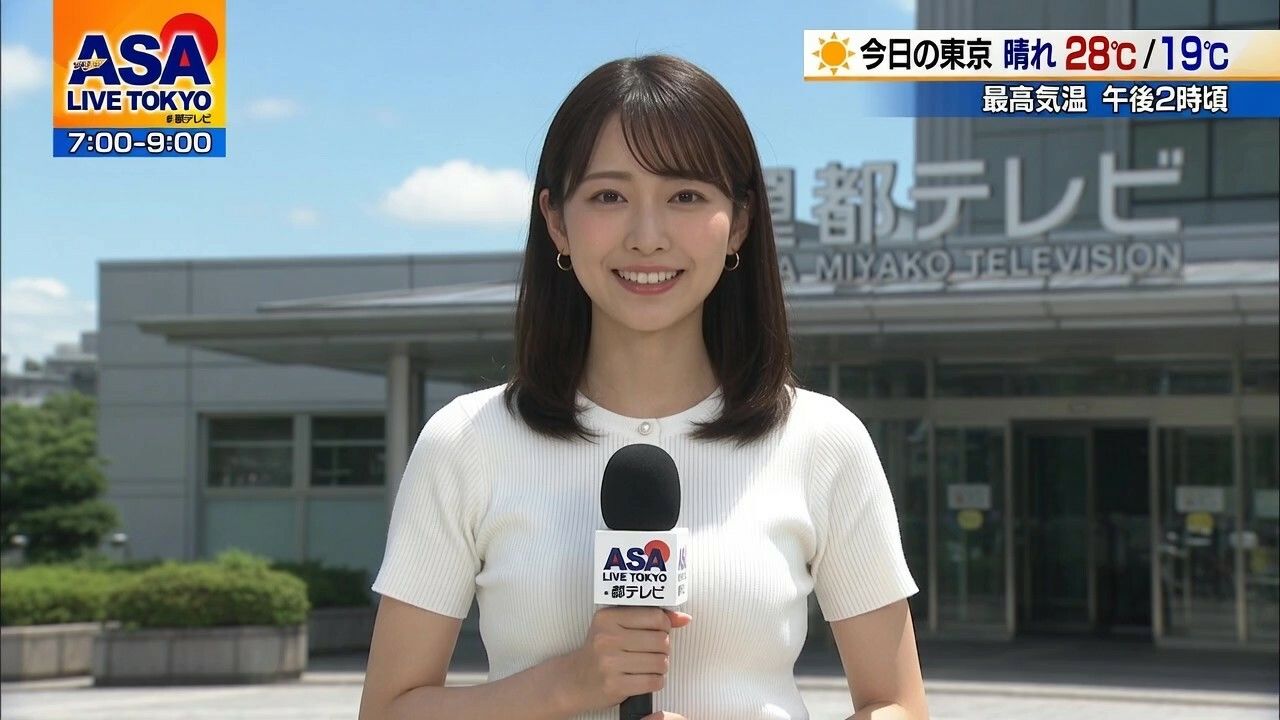 【女子アナ60人】生中継で突然服を破られておっぱい丸出し！！パニック！！ - サンプル画像 4