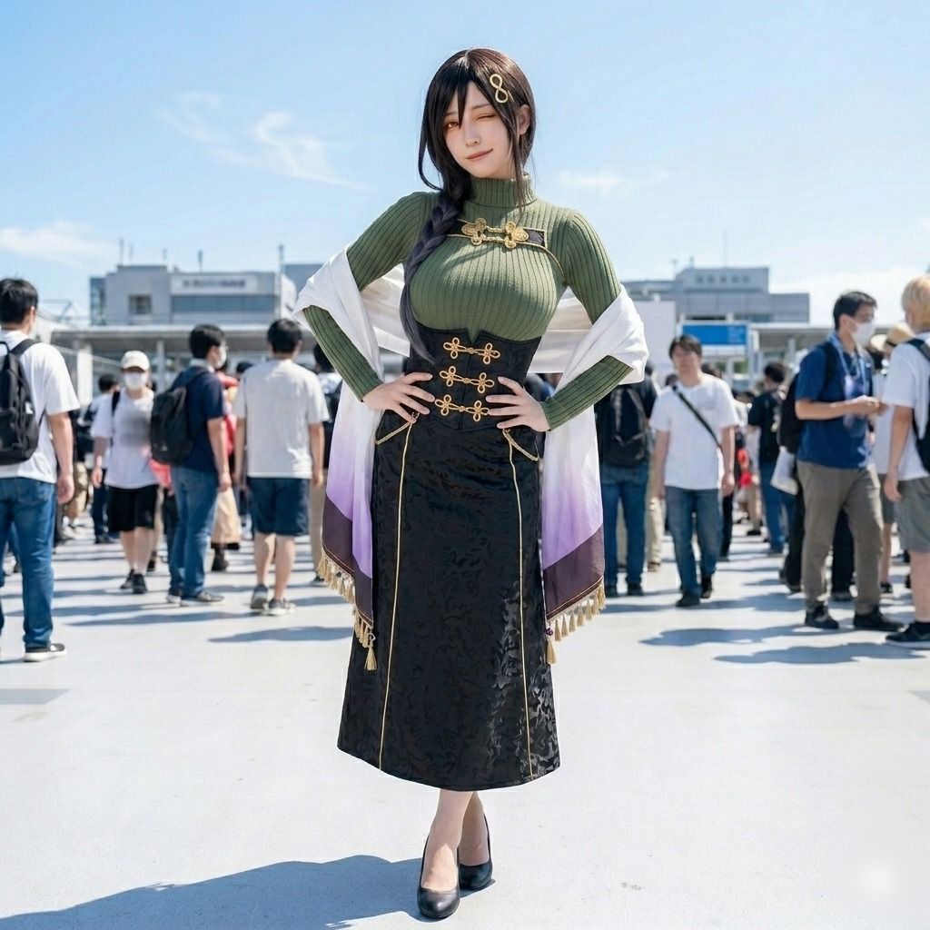 【脱衣コス】白〇巴/に〇さんじ 写真集 グラビア - サンプル画像 6