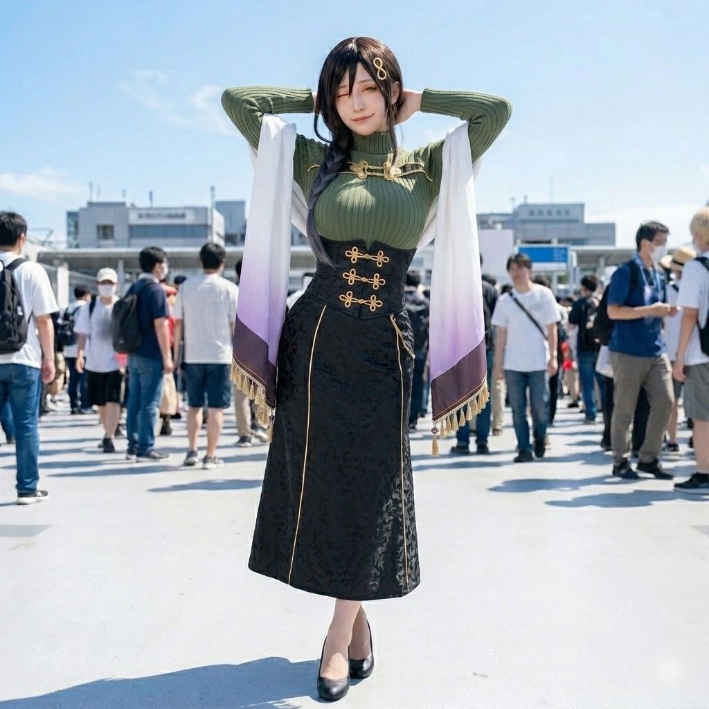 【脱衣コス】白〇巴/に〇さんじ 写真集 グラビア - サンプル画像 7