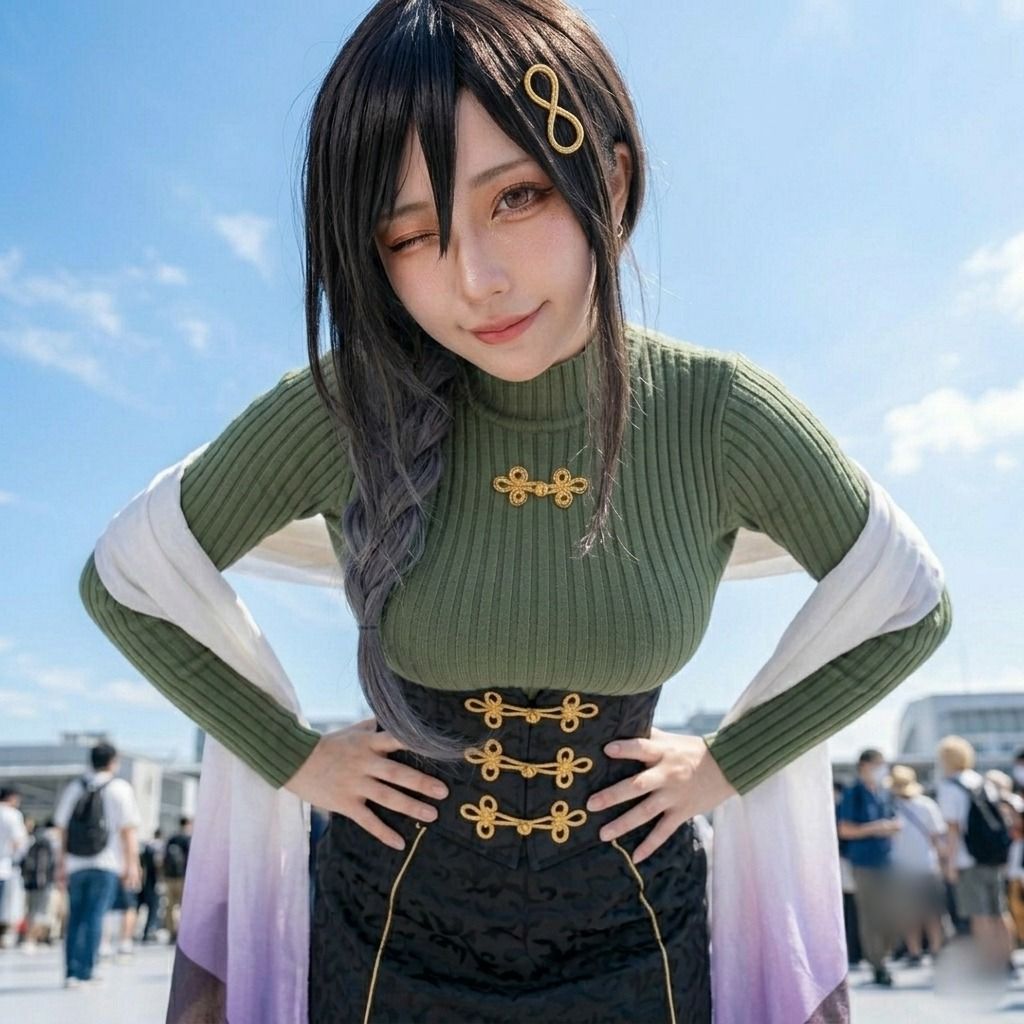 【脱衣コス】白〇巴/に〇さんじ 写真集 グラビア - サンプル画像 9