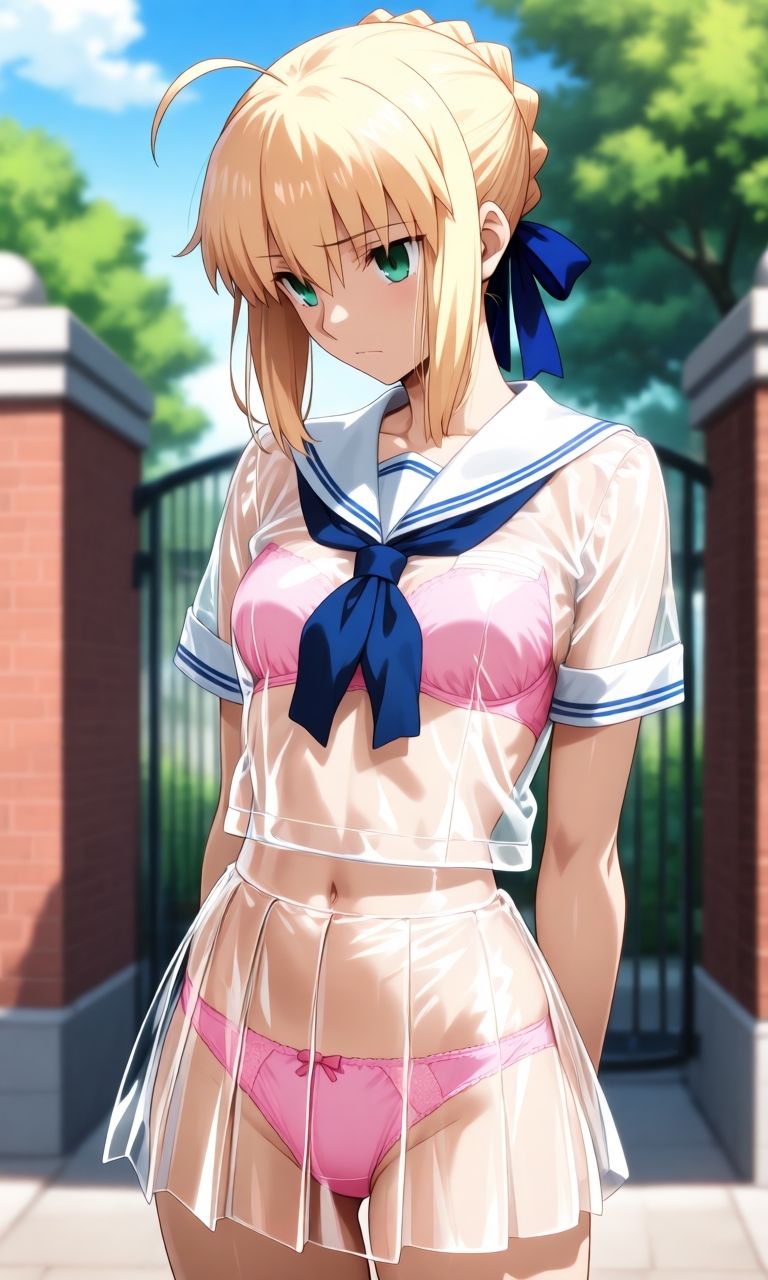 セ〇バー  スケスケセーラー服でHな日常 - サンプル画像 1