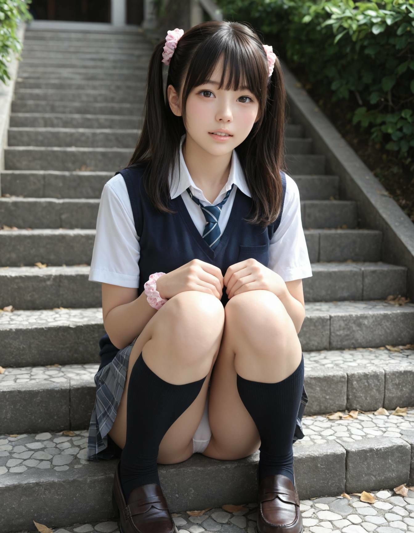 制服パンチラ - サンプル画像 2