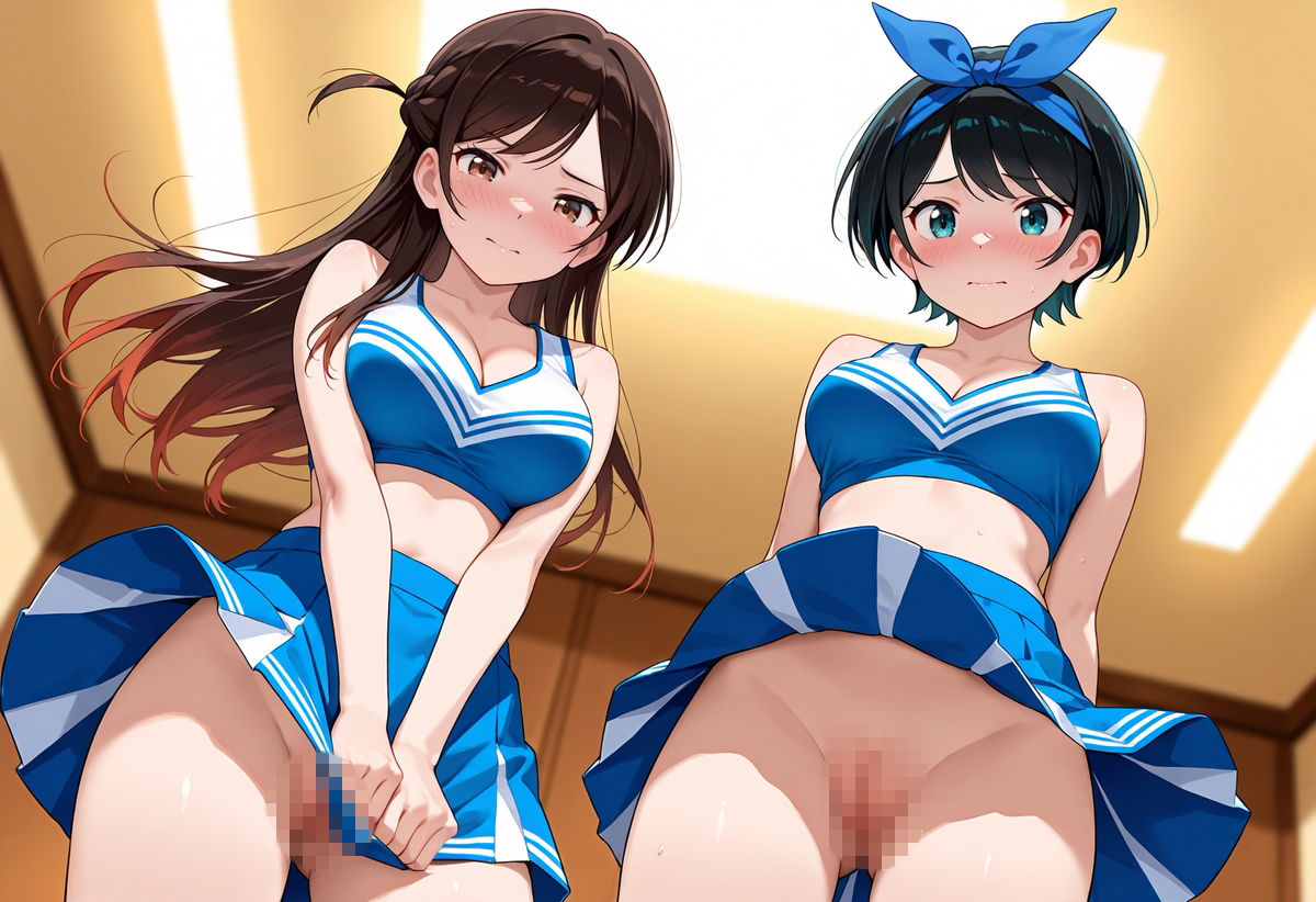 水原〇鶴と更科〇夏とえっち - サンプル画像 3