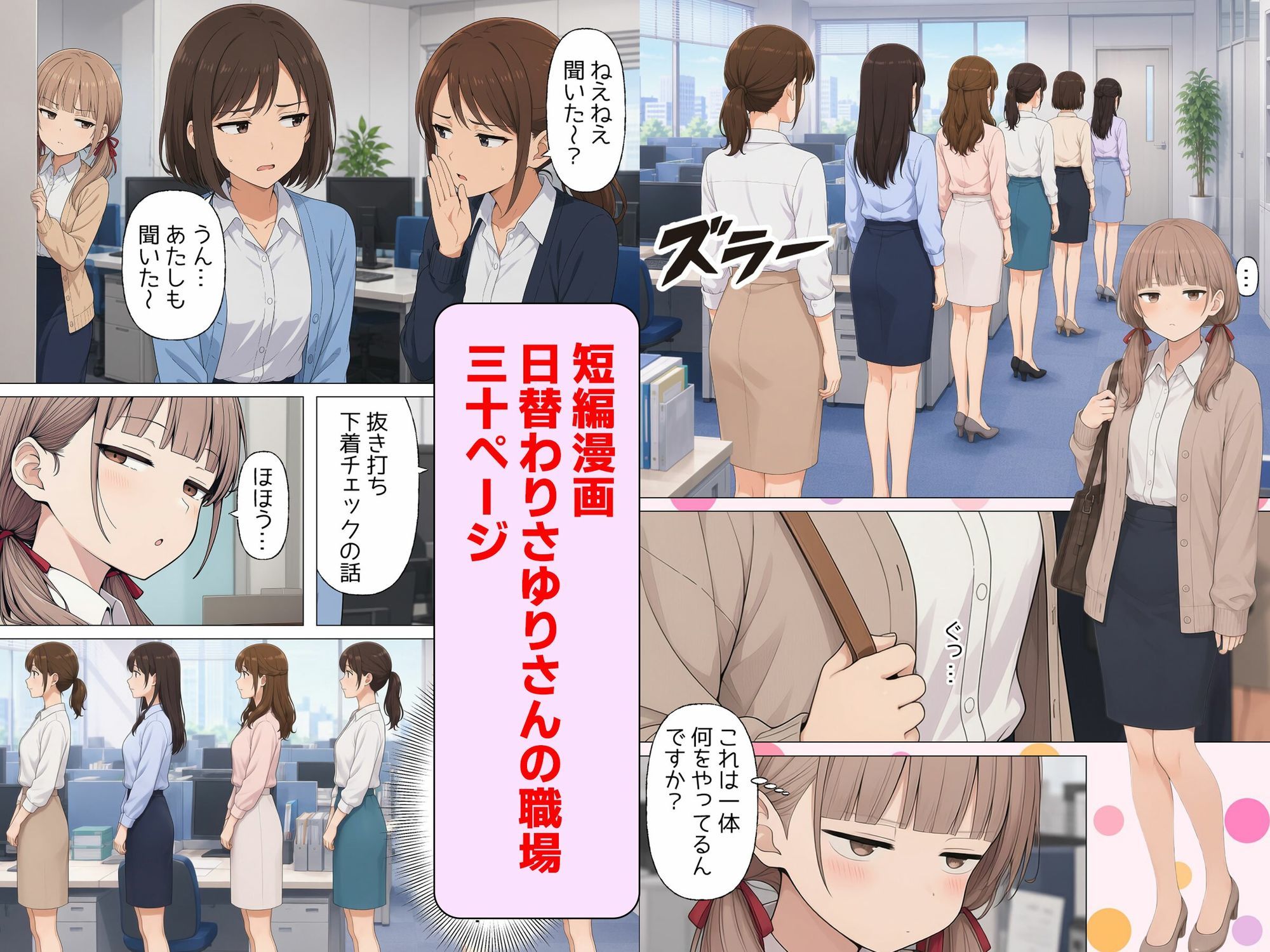 日替わりさゆりさんの通勤＆職場  短編漫画＋画像集 - サンプル画像 2