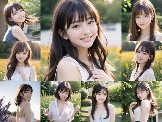 AI美少女写真集 Clothed YUKI-（5）〜透明感あふれる清楚さが輝く公園デート〜 - サンプル画像 1