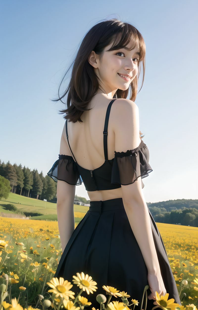 AI美少女写真集 Clothed YUKI-（5）〜透明感あふれる清楚さが輝く公園デート〜 - サンプル画像 6