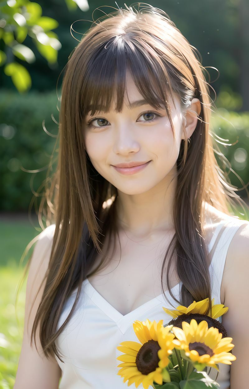 AI美少女写真集 Clothed YUKI-（5）〜透明感あふれる清楚さが輝く公園デート〜 - サンプル画像 7