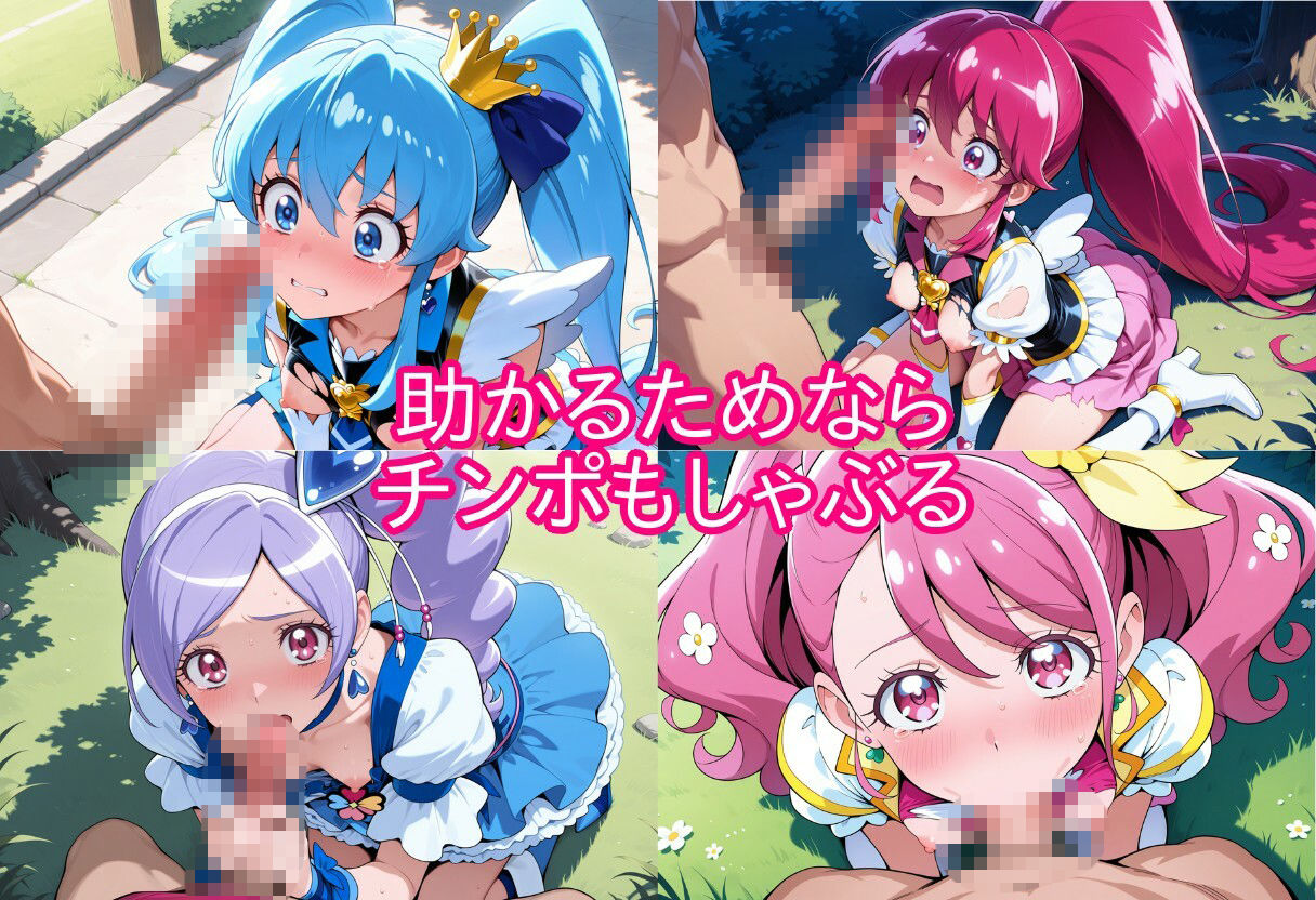 プリキュアの命乞い 何でもします、許してください… - サンプル画像 3