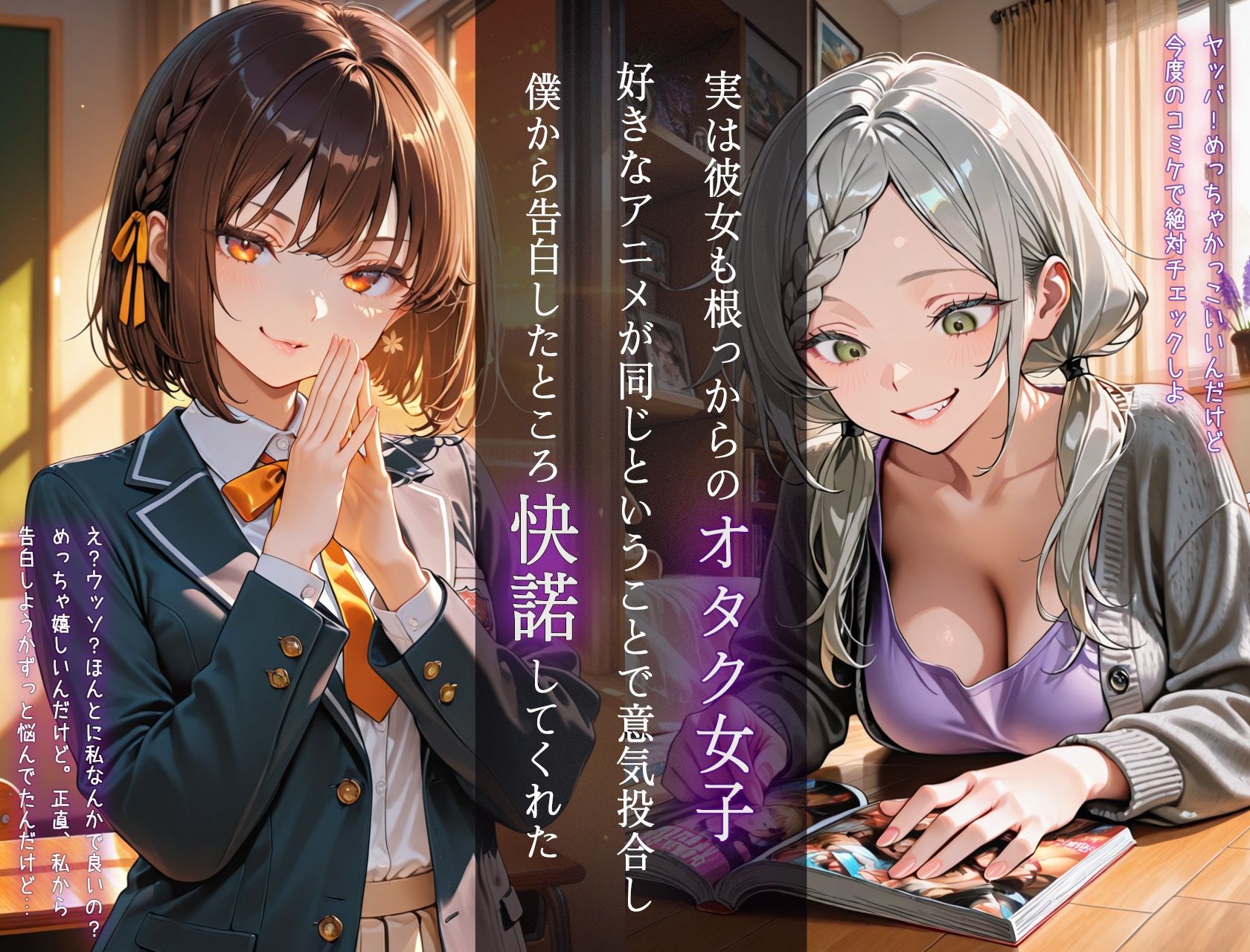隠れドSのJKオタク彼女に性癖歪められて搾精されまくった話 - サンプル画像 2