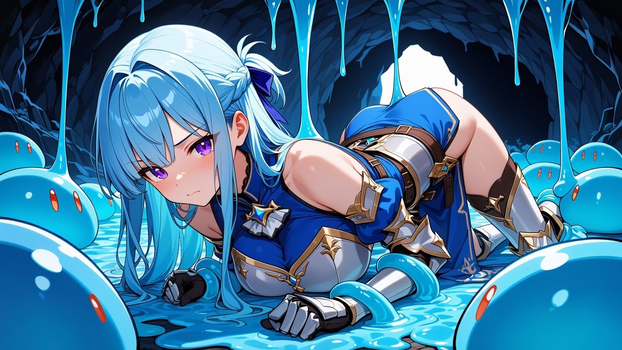 スライムの逆襲 -触手の魔の手- - サンプル画像 1